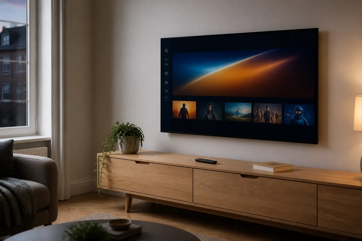 Living room TV ready for Str8 setup